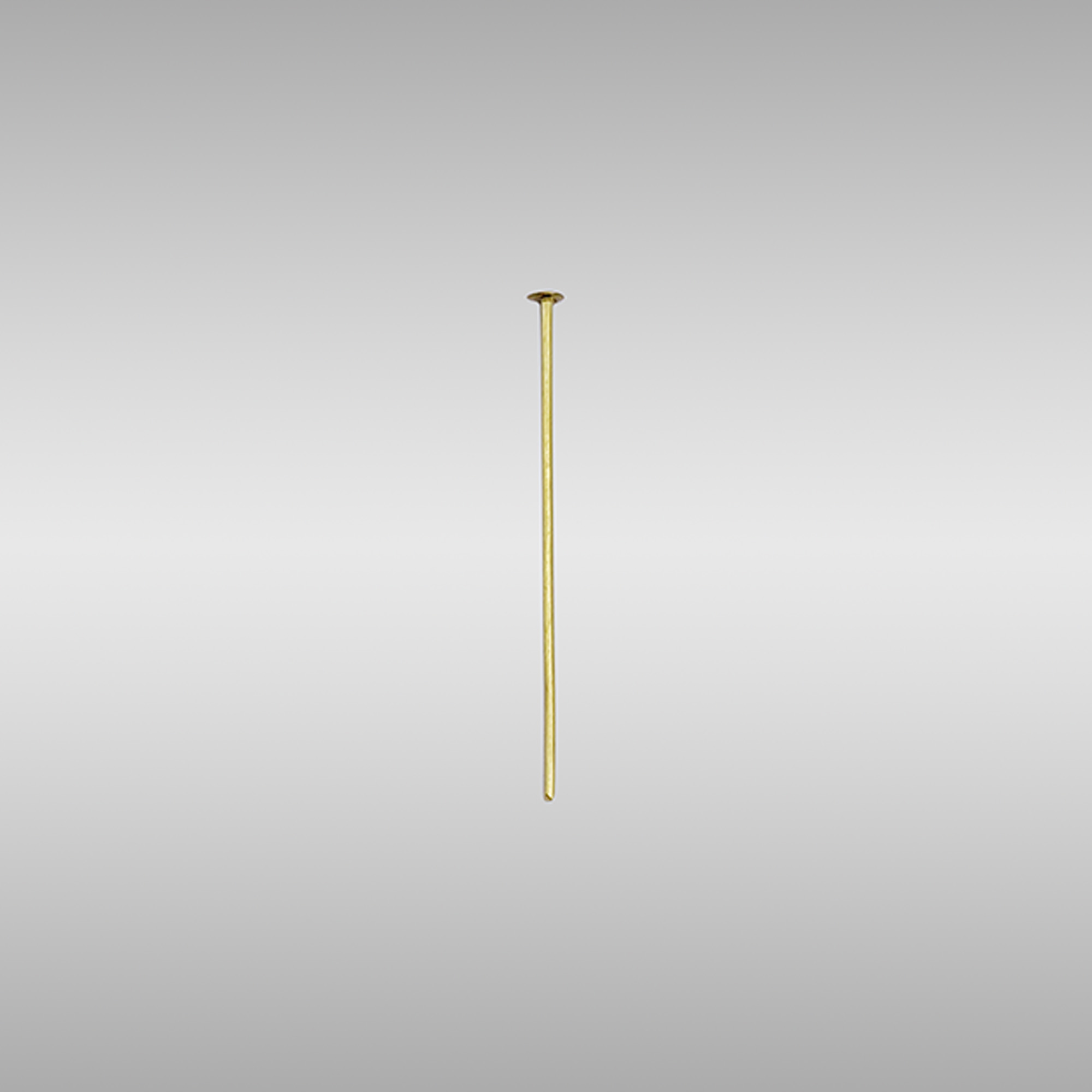 C90012  Flat Head Pins Gold Finish 38mm
